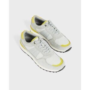 Ted Baker "Eden" gray yellow running shoes Sneakers Womens lace up